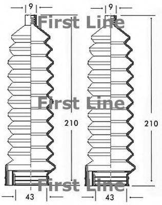 FIRST LINE FSG3105 Пильовик, рульове управління