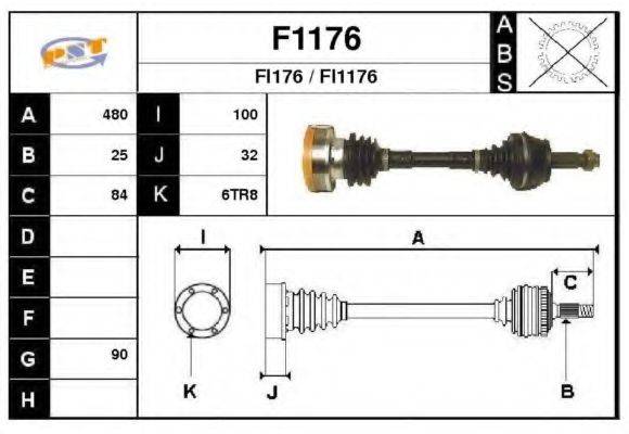 SNRA F1176 Приводний вал