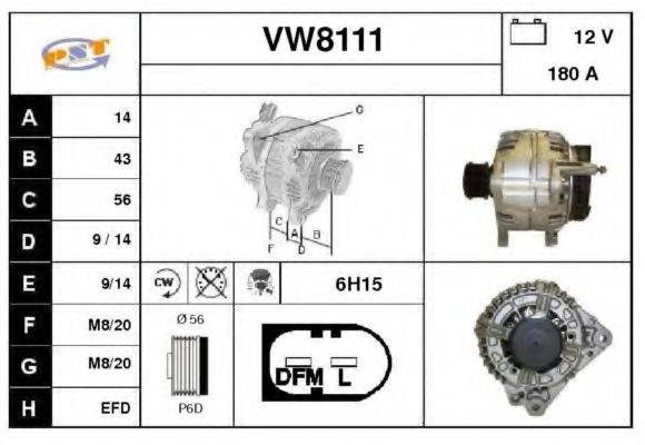 SNRA VW8111 Генератор