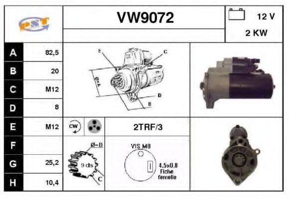 SNRA VW9072 Стартер