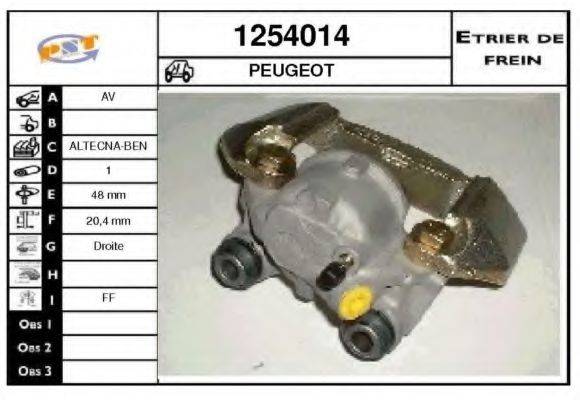 SNRA 1254014 Гальмівний супорт