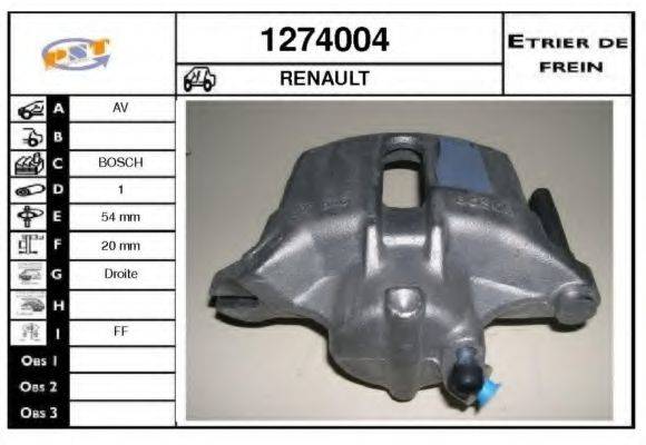 SNRA 1274004 Гальмівний супорт