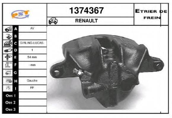 SNRA 1374367 Гальмівний супорт