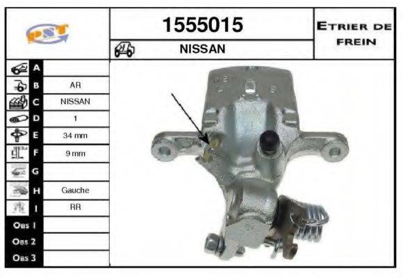 SNRA 1555015 Гальмівний супорт