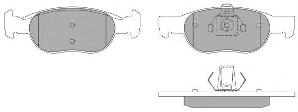 FREMAX FBP0968 Комплект гальмівних колодок, дискове гальмо