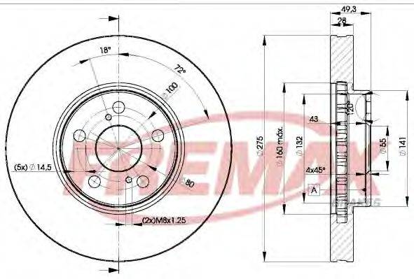 FREMAX BD0600 гальмівний диск