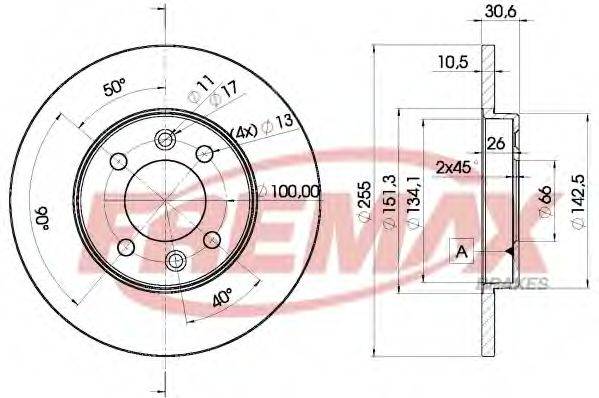 FREMAX BD4192 гальмівний диск