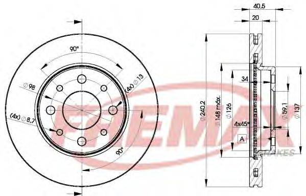 FREMAX BD8929 гальмівний диск