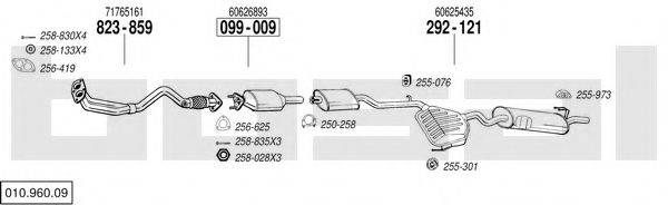BOSAL 01096009 Система випуску ОГ