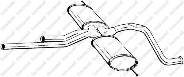 BOSAL 285093 Середній глушник вихлопних газів