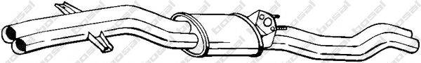 BOSAL 284531 Середній глушник вихлопних газів