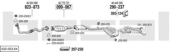 BOSAL 03205364 Система випуску ОГ