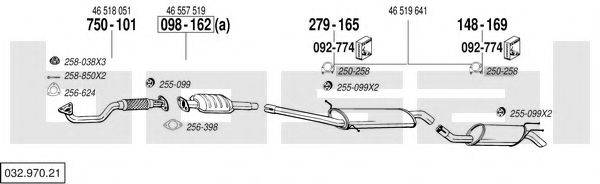 BOSAL 03297021 Система випуску ОГ