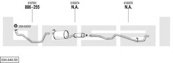 BOSAL 03464050 Система випуску ОГ