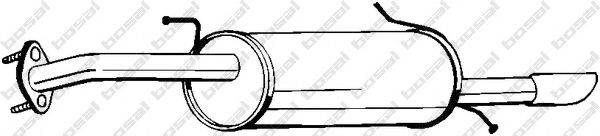BOSAL 169005 Глушник вихлопних газів кінцевий