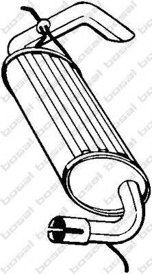 BOSAL 211395 Глушник вихлопних газів кінцевий