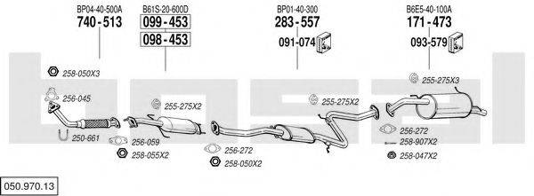 BOSAL 05097013 Система випуску ОГ