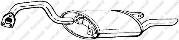 BOSAL 177157 Глушник вихлопних газів кінцевий