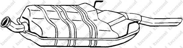BOSAL 215829 Глушник вихлопних газів кінцевий