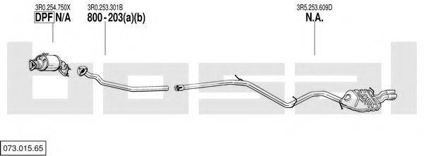 BOSAL 07301565 Система випуску ОГ