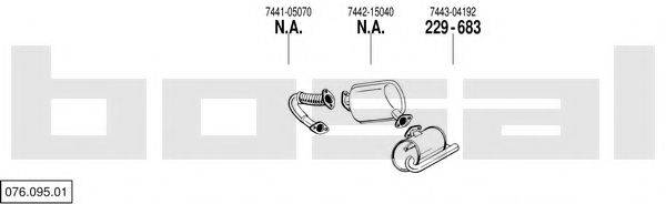 BOSAL 07609501 Система випуску ОГ