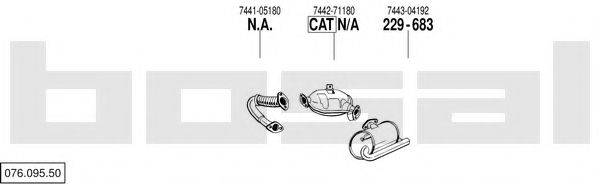 BOSAL 07609550 Система випуску ОГ