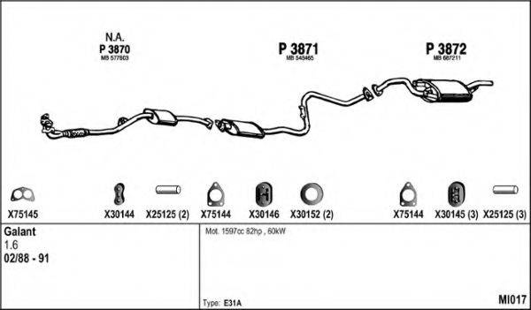 FENNO MI017 Система випуску ОГ