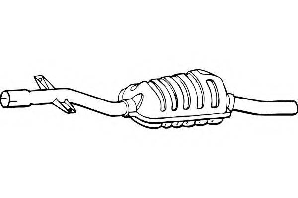 FENNO P1585 Середній глушник вихлопних газів