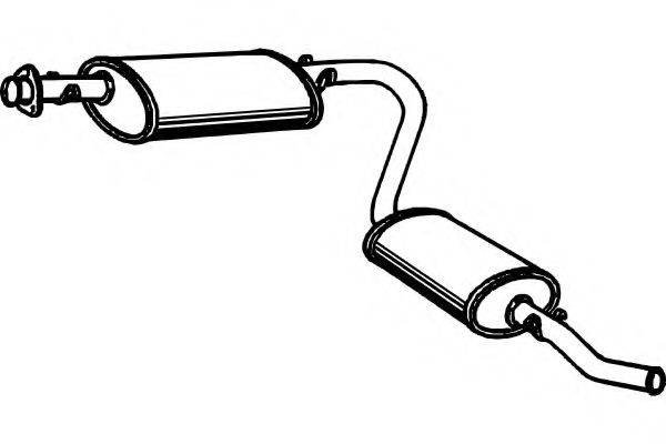 FENNO P1764 Глушник вихлопних газів кінцевий