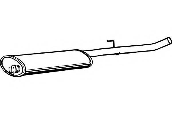 FENNO P1845 Середній глушник вихлопних газів