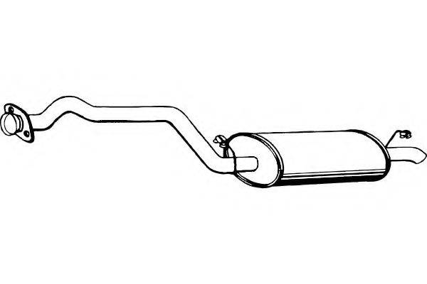 FENNO P3040 Глушник вихлопних газів кінцевий
