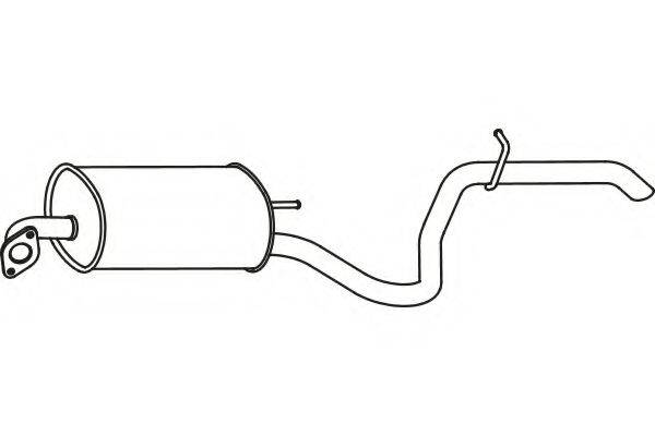 FENNO P3178 Глушник вихлопних газів кінцевий