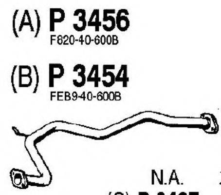 FENNO P3454 Труба вихлопного газу