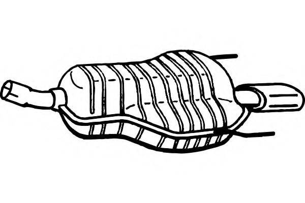 FENNO P4592 Глушник вихлопних газів кінцевий