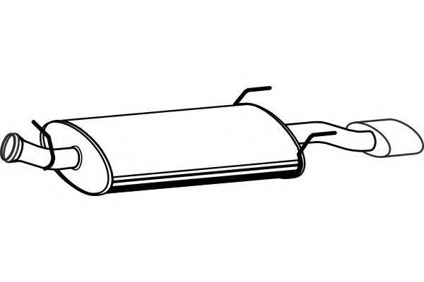 FENNO P5394 Глушник вихлопних газів кінцевий