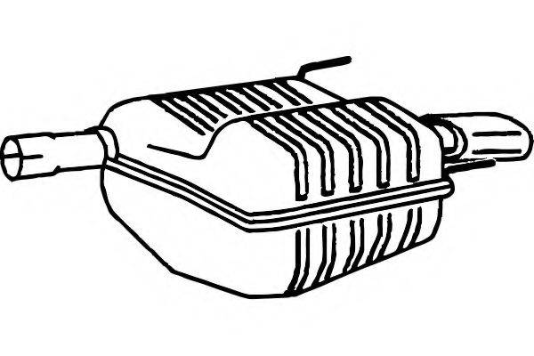FENNO P5403 Глушник вихлопних газів кінцевий