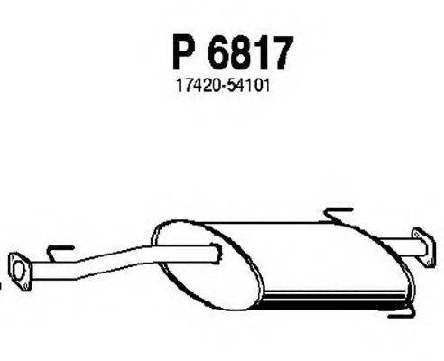 FENNO P6817 Середній глушник вихлопних газів