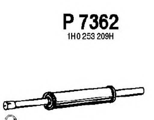 FENNO P7362 Середній глушник вихлопних газів