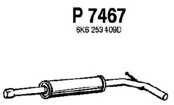 FENNO P7467 Середній глушник вихлопних газів