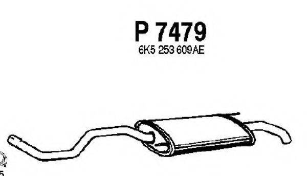 FENNO P7479 Глушник вихлопних газів кінцевий