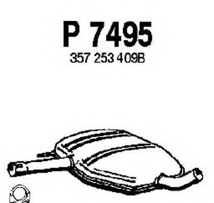 FENNO P7495 Середній глушник вихлопних газів