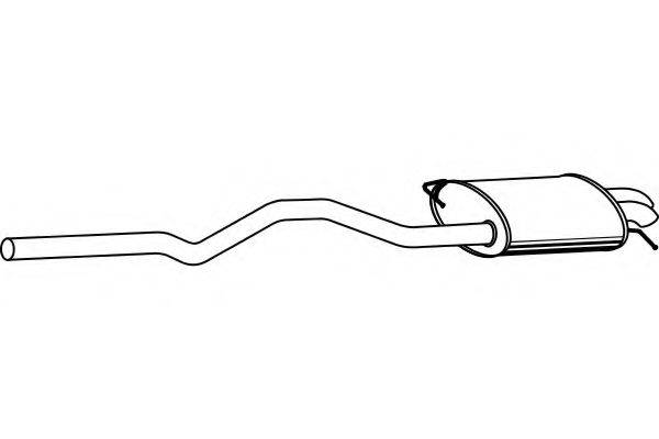 FENNO P7556 Глушник вихлопних газів кінцевий