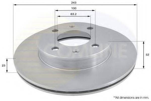 COMLINE ADC1032V гальмівний диск