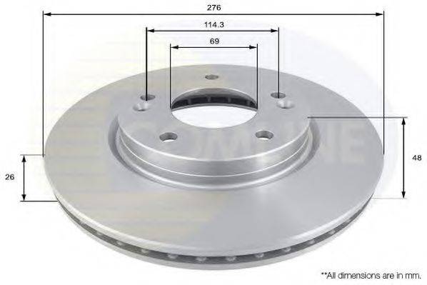 COMLINE ADC1031V гальмівний диск