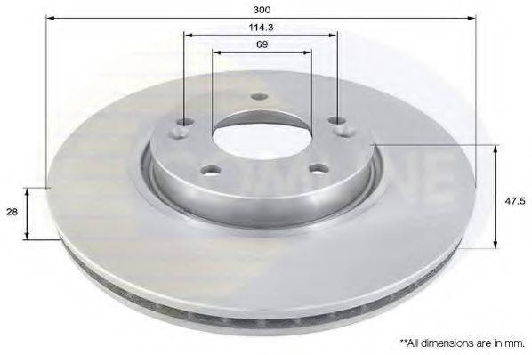 COMLINE ADC1092V гальмівний диск