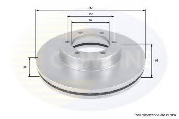 COMLINE ADC1030V гальмівний диск