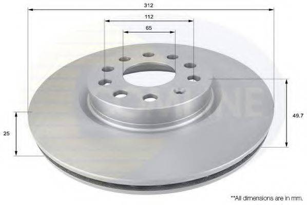 COMLINE ADC1449V гальмівний диск