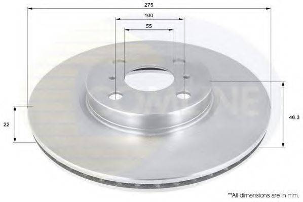 COMLINE ADC01142V гальмівний диск