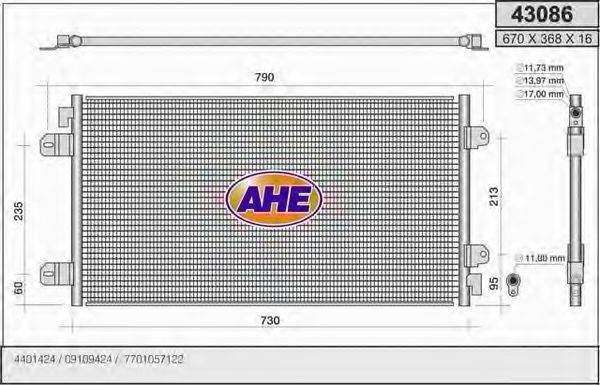 AHE 43086 Конденсатор, кондиціонер