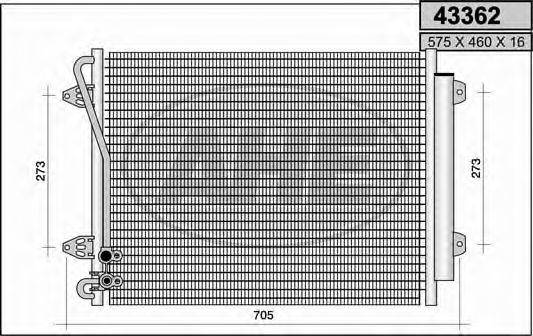 AHE 43362 Конденсатор, кондиціонер